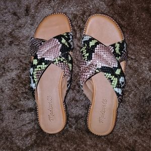 Madewell Snake Skin Sandles (Brand New Never Worn)